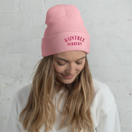  Ribbed Beanie In Pink